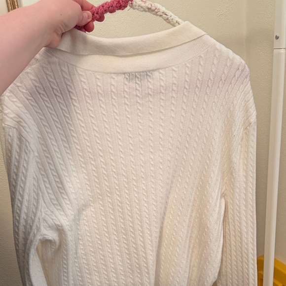 Freshman Cream Ribbed Top - Picture 4 of 4
